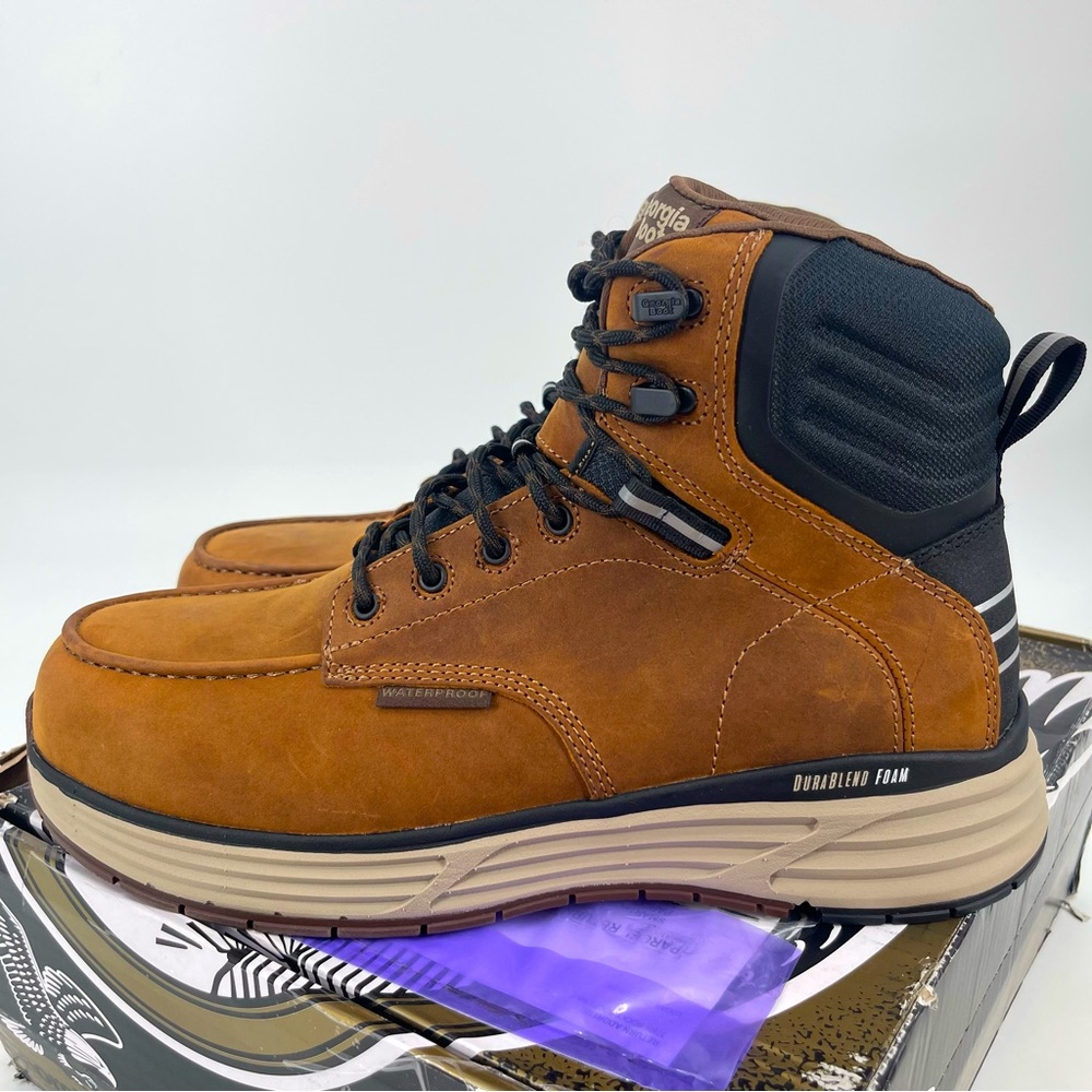 Georgia Boot Ourablend Sport Composite Toe Waterproof Work Boot Size 10 NWT